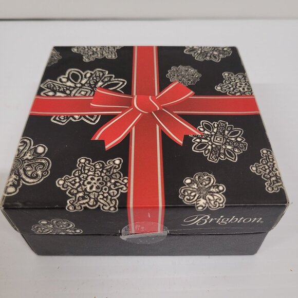 Brighton Silver Music Joy Puffy Metal Heart Bell Chime Movement Paperweight Box - Picture 5 of 6